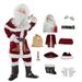 Quealent Boys Childrenscostume Male Big Kid 4 Month Old Clothes Boy Children s Santa Suit Kids Christmas Party Set Of 12 Baby Girl (Red 4-5 Years)