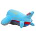 Aircraft Soft Toy Cute Kid Soft Lint Plush Airplane Toy Cartoon Airplane Soft Plush Toys Plane Aviation Toy Sleeping Back Cushion Simulation Children Toys[Blue]