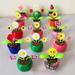 Solar-Powered Dancing Flower Eco-friendly Bobble head Solar Dancing Toys 5 pcs