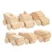 6pcs Wooden Cars DIY Graffiti Cars Kids Unfinished Wood Cars Children Painting Toys