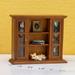 Meijuhuga 1:12 Miniature Cabinet Double Doors Multi Layered Knob Handle High Simulation DIY Miniature Furniture Bookcase Display Shelf Dollhouse Accessories