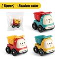 KYAIGUO 1 PCS Inertia Baby Toy Car Mini Push and Pull Toy Car Toddler Toy Car 1 2 3 Year Old Baby Toy Toddler Birthday Gift(Inertia Dump Truck)