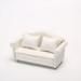 NUOLUX Doll House Miniature Sofa Model Mini Couch Miniature Sofa With Pillows for 1/12 Doll House