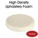 FoamRush 1 Thick x 33 Diameter High Density Upholstery Foam (Bar Stools Seat Cushion Pouf Insert Mediation Cushion Patio Round Cushion Replacement)
