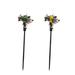 BESTONZON 2Pcs Solar Bird Stakes Solar Yard Stakes Garden Decoration (Random Color)