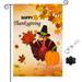 Thanksgiving Garden Flag Happy Thanksgiving Flags 12 x 18 Inch Thanksgiving House Flag Double-Sided 2 Layer Thanksgiving Turkey House Flag For Thanksgiving Decoration #74