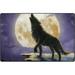 GZHJMY Lightweight Non Slip Carpet Mats 60 x 39 inch (5 x 3 3 ) Area Soft Rugs Floor Mat Rug Decoration for Kids Room Living Room Wolf Howl Under The Moon