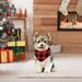 Dog Christmas Costumes Pet Cold Weather Sweater Coat Puppy Santa Claus Reindeer Outfit Winter Hoodie Warm Vest Clothes Jumpsuit Apparel for Small Medium Dogs Cats Party Cosplay