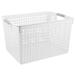 OUNONA Plastic Laundry Basket multi-functional Desktop File Organizer Kids Toy Storage Basket