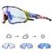 Kapvoe occhiali da ciclismo fotocromatici rosso blu uomo donna occhiali da sole da ciclismo ciclismo