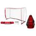 PowerNet 3x2 Meter Futsal Soccer Goal Portable Bow Style Net and Large Ball Carry Bag Bundle | Quick Setup Ultra Portable | Full Size Framed Soccer Goal | Perfect for Teams and Coaches