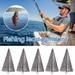 Riguas Triangular Pyramid Sinker Lead Fishing Weight Sinker 2/3/4/5/6oz Lead Weights Fishing Gear Underwater Positioning Saltwalter Fishing Weights for Surf Fishing