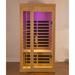 Kidlove Far Infrared Saunas for Home 1 Person Hemlock Home Sauna Spa with LED Reading Light 1350W EMF Dry Sauna Room for Outdoor Indoor
