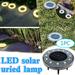 Hxoliqit Light Solar Garden 12LED Powered Landscap Solar Outdoor Lights Ground LED light Led Waterproof Lights Led Fog Lights Led Door Sill Lights