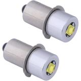 LED Bulb Replacement for Maglite Flashlight - DC 3W 4.5V 6V 9V 12V Upgrade Bulb 2 Pack P13.5S