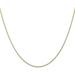 Solid 14K Yellow Gold Carded 0.9mm Cable Rope with Spring Ring Lock Chain - 18