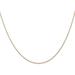 Solid 14K Rose Gold Carded 0.7mm Cable Rope with Spring Ring Lock Chain - 16