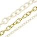 B8830 Natural Brass Oval Chain Solid Brass-LL (36 length)