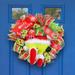 Hanety Grinch Christmas Decorations Merry Christmas Grinch Ornaments Grinch Ornaments Christmas Wreath Christmas Garland Door Wreath Christmas Decoration Wreath Decoration Christmas Plush Doll