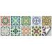 NUOLUX 10pcs Stairs Tile Stickers Peel and Stick Wall Tile Stickers Retro Kitchen Tile Stickers