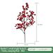 5 Stems Red Berry Artificial Flower Festive Fake Flower Year Home Decor Party