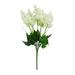 Prolriy White Towel Clearance Artificial Flowers Bouquets Wisteria Hyacinth Fake Bulk for Vase Home Decor Indoors Outdoors Garden Hotel Party Wedding Mock White