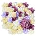 2 Pieces Artificial Flowers Wall Background 3D Flower Wall Panels Wedding Decor