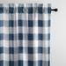 Lumberjack Check Indigo/White Pole Top Drapery Panel - Pair 50 x96