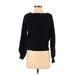 Treasure & Bond Pullover Sweater: Black Solid Tops - Women's Size X-Small