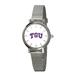 Women's Silver TCU Horned Frogs Plexus Stainless Steel Watch