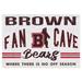 Brown Bears 34" x 24" Fan Cave Wood Sign