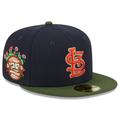 Men's New Era Navy St. Louis Cardinals Sprouted 59FIFTY Fitted Hat