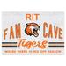 Rochester Institute of Technology Tigers 34" x 24" Fan Cave Wood Sign