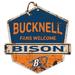 Bucknell Bison 20" x Fans Welcome Sign