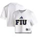 Women's adidas White FIU Panthers Cropped Jersey Top