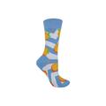 TALKIE SOCKS - Ladies Cotton Funky Novelty Fruit Design Socks - Orange - 4-8