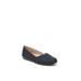 Women's Notorious Flat by LifeStride in Navy Fabric (Size 9 M)