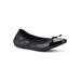 Wide Width Women's Sunnyside Ii Casual Flat by White Mountain in Black Patent (Size 8 W)