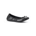 Wide Width Women's Sunnyside Ii Casual Flat by White Mountain in Black Smooth (Size 6 1/2 W)