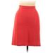 Yoana Baraschi Casual A-Line Skirt Knee Length: Red Print Bottoms - Women's Size Medium