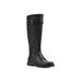 Women's Madilynn Tall Calf Boot by White Mountain in Black Smooth Fur (Size 7 1/2 M)