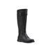 Women's Madilynn Tall Calf Boot by White Mountain in Black Smooth Fur (Size 7 M)