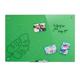 Relaxdays Glass Magnetic Board, Memo Board, Writable, Pen Holder, Scratch Resistant Safety Glass, Glass Magnetic Board, 60x90 cm, Green