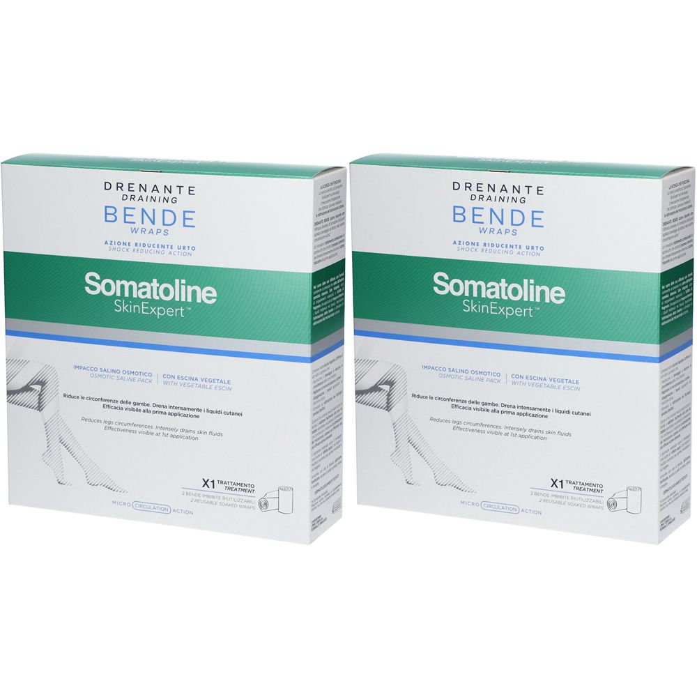 Somatoline SkinExpert™ Drenante Bende Azione Riducente Urto 2x1 pz Set