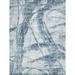 Blue/Gray 144 x 108 x 0.3 in Area Rug - EXQUISITE RUGS Kyoto Rectangle Abstract Hand Loomed Slat/Seagrass/Wool Area Rug in Silver/Blue Viscose/Wool | Wayfair