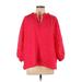 Vince Camuto 3/4 Sleeve Blouse: Red Tops - Women's Size X-Large