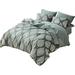 Rosdorf Park Kazz Comforter Set Polyester/Polyfill in Green/White | California King Comforter + 2 King Shams | Wayfair