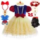Costume de princesse Blanche-Neige pour enfants déguisement de cosplay d'Halloween film vêtements