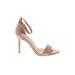 Nine West Heels: Strappy Stiletto Cocktail Party Pink Solid Shoes - Women's Size 8 - Open Toe