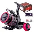 New Max Drag 30KG Right/left Inter-Changeable Handle Spool Fishing Reel Gear 5.2:1 Ratio High Speed